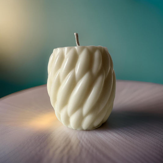 Small twirl soy candle