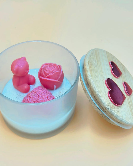 Valentine Frosted Jar Candle