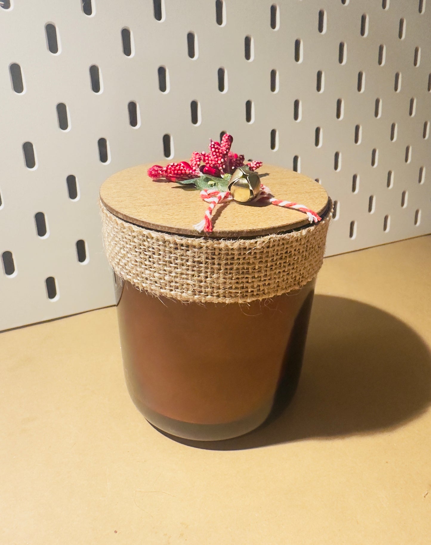 Christmas fancy jar candle