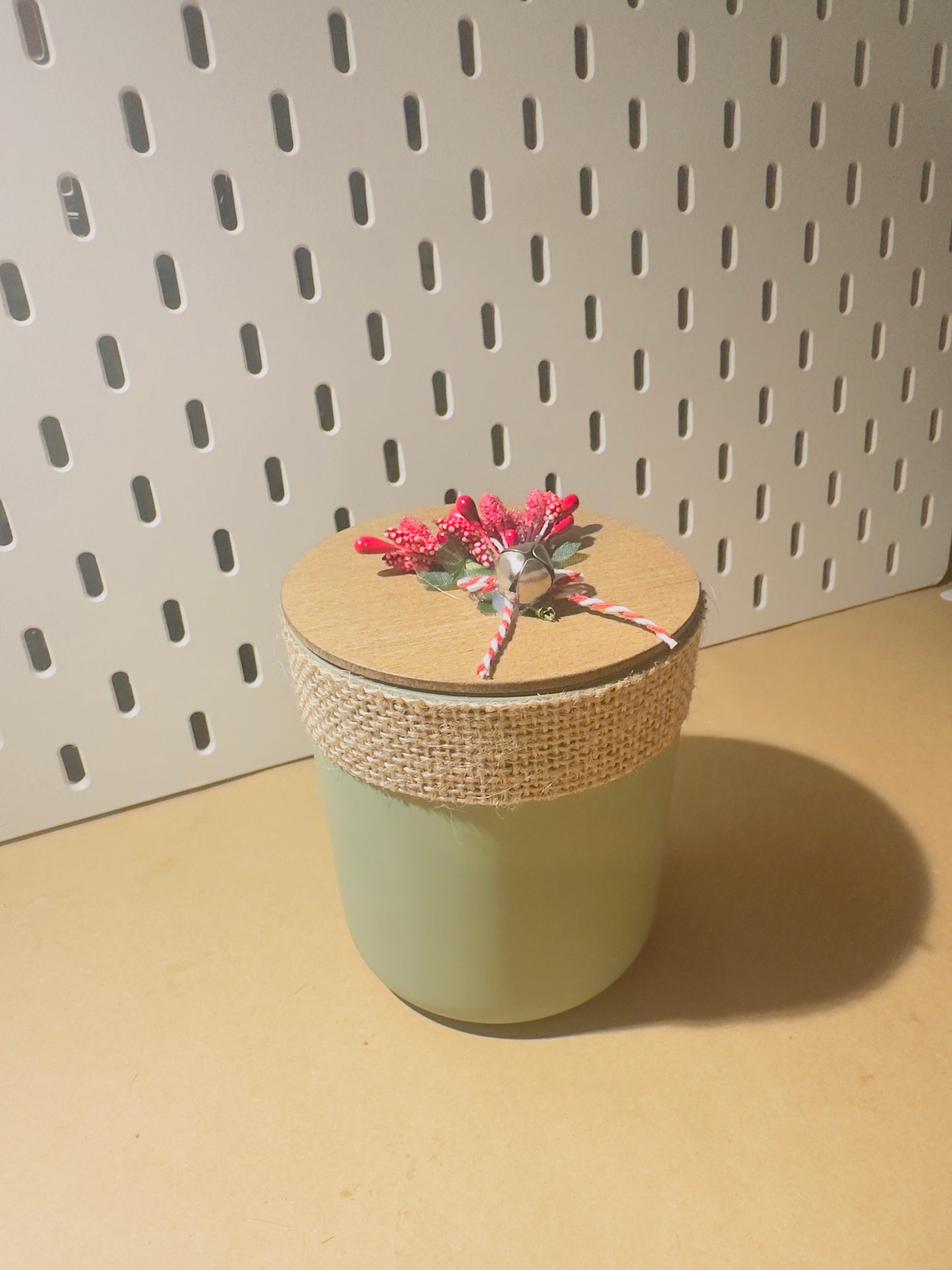 Christmas fancy jar candle