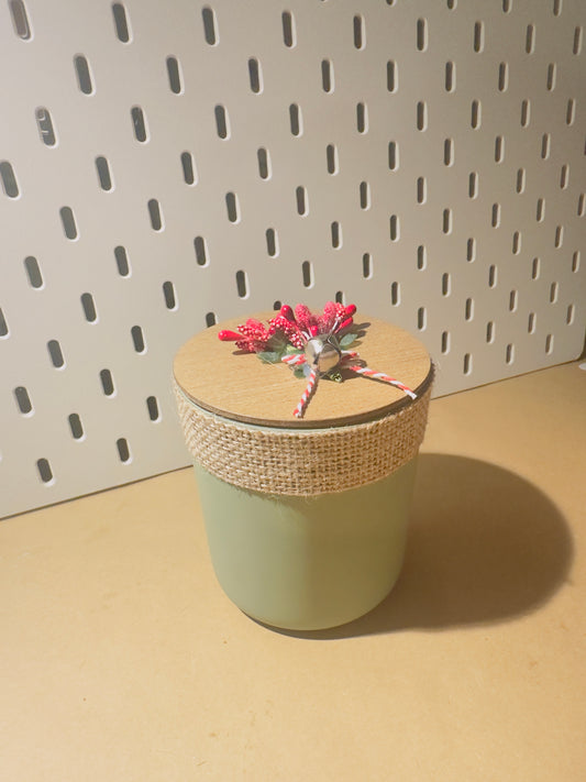 Christmas fancy jar candle